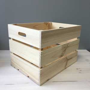 X-Large Plain Fruit Box Matériau en bois brut et bambou - Product Image 2