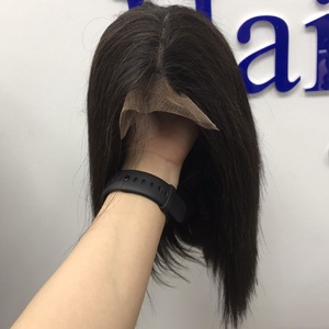 100% cheveux humains pleine dentelle frontale perruque naturelle transparente dentelle avant perruques de cheveux humains - Product Image 2