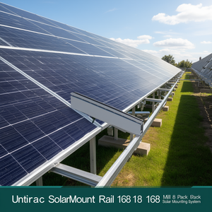 Système de montage solaire Unirac SolarMount Rail 168 Mill 8-Pack - Product Image 3