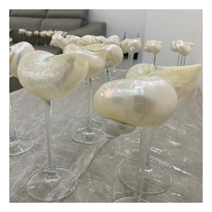 Gobelets de coquillages côtiers modernes: des verres élégants et de haute qualité pour des dîners et des événements élégants pour des repas modernes à la maison - Product Image 1