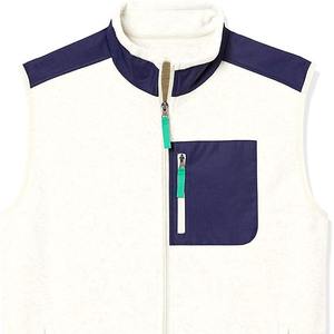 Dernier design de vestes polaires décontractées pour hommes séchage rapide et respirabilité pour l'hiver prix raisonnable gilet personnalisé OEM - Product Image 4