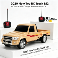 Camion télécommandé RC 2020, nouveau modèle, 1:12, 4 canaux, avec chargeur
