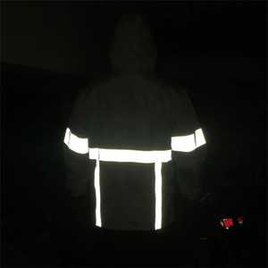 2025 personnalisé OEM à capuche décontracté sport sécurité uniforme extérieur coupe-vent veste réfléchissante - Product Image 3