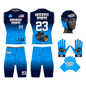 Uniformes de football américain 7v7 personnalisés, uniformes de compression pour jeunes, uniformes sans manches pour football américain 7v7 - Product Image 6