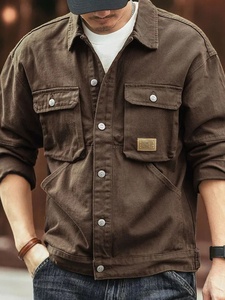 Chaquetas de Camuflaje para Mujer, Chaqueta de Moda de Manga Larga con Bolsillos Tipo Cargo, Ropa de Calle para Mujer al por Mayor, Ropa de Otoño - Product Image 3