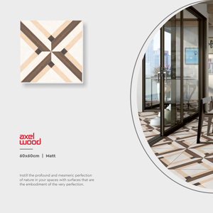 กระเบื้องพอร์ซเลนเคลือบคุณภาพสูงในอินเดียสำหรับ badoom ห้องนั่งเล่นขนาด600x600มม. มีหลายสีให้เลือก - Product Image 4