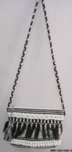 กระเป๋าถือแฟชั่นทรงสี่เหลี่ยมผ้าฝ้ายปอกระเจา ดีไซน์พิเศษ |   กระเป๋าผ้าปอกระเจาทำมือหลากสีสำหรับผู้หญิง ขนาด 3 ลิตร+ พร้อมซิป - Product Image 5