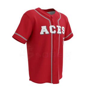 2023 nouveauté personnalisée 100% Polyester tissu Baseball Sportswear caractéristique respirante - Product Image 6