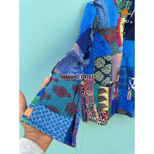 เสื้อแจ็คเก็ตผ้าฝ้ายลายดอกไม้สไตล์โบฮีเมียนพิมพ์ลายปะติดเป็นมิตรกับสิ่งแวดล้อมระบายอากาศฤดูใบไม้ร่วงฤดูหนาว - Product Image 5