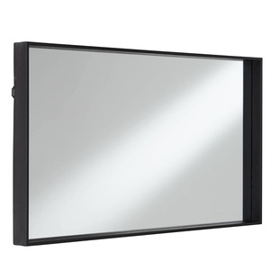 Espejo de pared de metal negro mate rectangular para pasillo y regalos de boda, espejo de diseño clásico de lujo para sala de estar y dormitorio - Product Image 3