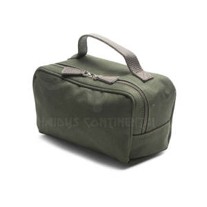 Bolsa de maquillaje de tamaño personalizado cómoda y transpirable hecha con algodón poliéster y tipo de cierre de cremallera Cordura en stock - Product Image 2