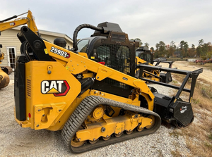 Chargeuse compacte CAT économique avec broyeur forestier robuste pour le débroussaillage et le nettoyage des terres, machine industrielle HD - Product Image 2