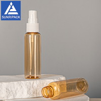 Flacon vaporisateur transparent PET sérigraphié 2OZ vide pour parfum, 60ml 50ml, flacon stérile avec liquide désinfectant pour les mains