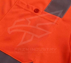 Hi <b>Vis</b> Safety <b>T</b>-<b>Shirt</b> with Reflective Strips Lightweight Durable Design for Construction and Security Men's <b>T</b>-<b>Shirts</b> - Product Image 4