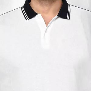 Polos en coton pour hommes de haute qualité Logo brodé personnalisé marque décontractée maison mode hommes hauts motif solide - Product Image 6