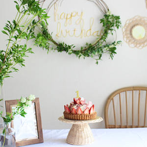 Vietnam fait à la main durable rotin vitrine osier dessert stands rond gâteau stand boulangerie vitrines - Product Image 6