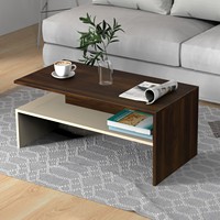 Table basse/console moderne et élégante en bois d'ingénierie Taurley pour salon, maison, hall d'entrée.