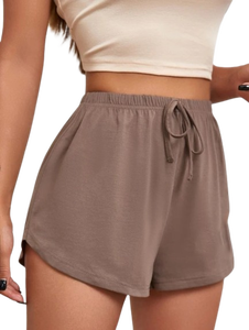 Top de algodón de cintura alta a la moda personalizado unisex con bolsillos para correr 2024 pantalones cortos deportivos de verano para mujer - Product Image 4