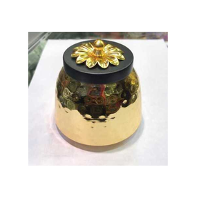 ชามใส่ผลไม้ทำจากหินธรรมชาติสีเทาสำหรับตกแต่งดีไซน์สำหรับเสิร์ฟผลไม้แห้งทำจากทองเหลืองไม่เหมือนใคร - Product Image 1