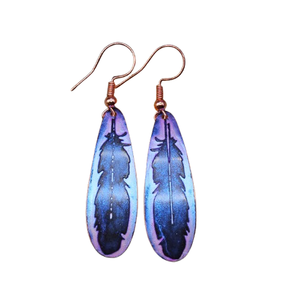 Nordic Baltic Jewelry Festival 2025 Pendientes Joyería de latón Pendientes de acabado martillado colorido Vestido de traje negro Joyería de cobre - Product Image 4