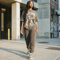 Pantalon de survêtement moulant Y2K pour femme en polyester/coton épais, style streetwear hiver, avec imprimé 3D en relief et taille élastique sans couture