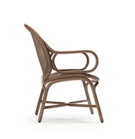 Chaises de jardin relaxantes au design exclusif fabriquées à partir de cadres en rotin de couleur mate bancs d'extérieur avec mobilier naturel