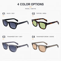Lunettes de soleil Mellume bleues UV400, lunettes de soleil tendance pour femmes, lunettes de soleil de luxe personnalisées pour la conduite en plein air, lunettes de soleil carrées en acétate faites à la main