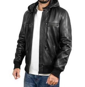 Veste en cuir personnalisée imperméable à manches longues à séchage rapide pour hommes nouvelle veste en cuir pour hommes de taille adulte et chaude pour l'hiver - Product Image 1