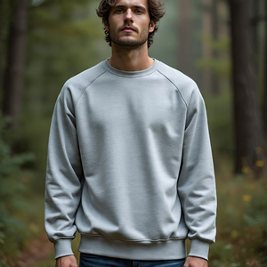 Sweatshirts surdimensionnés délavés à l'acide Sweat-shirt vintage respirant en coton et polyester Sweat-shirt ras du cou Stone Wash Sweat-shirts Hommes - Product Image 6