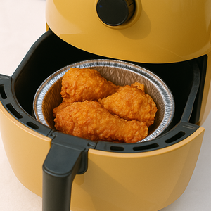 กระทะฟอยล์อลูมิเนียมกลมแบบใช้แล้วทิ้งขนาด7นิ้วทำจากเวียดนามสำหรับพิซซ่าและอบ - Product Image 1