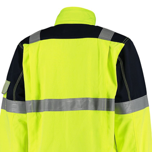 Qualité supérieure 100% polyester haute visibilité bandes réfléchissantes vestes vêtements de travail imperméables pour la sécurité vêtements de sécurité réfléchissants jaunes - Product Image 6