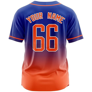 Sublimación personalizada béisbol Jersey nombre Número hombres jóvenes camisetas Sportwear equipo uniforme fabricante Inflow deportes - Product Image 3