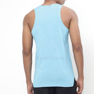 Camiseta sin mangas para hombre de los mejores materiales, diseño de logotipo personalizado, superventas para uso en el gimnasio - Product Image 3