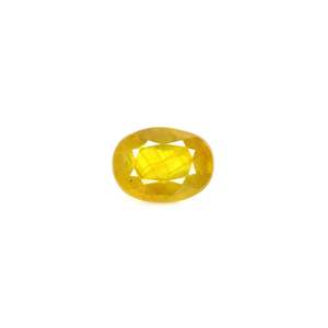 Zafiro Amarillo Natural - 4.69 Quilates, Corte Esmeralda Facetado, Topacio Azul Ovalado, Marquesa Marrón, Rojo, Verde - Product Image 1