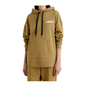 Sudaderas con capucha transpirables antiarrugas de estilo de Invierno para mujer personalizadas, Sudadera estampada de punto, moda callejera de algodón 100% - Product Image 6