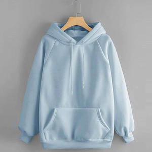 Sudadera con capucha de talla grande para mujer, rayas blancas, estampado azul claro, suave, transpirable, Polar, hombros caídos, ropa de calle para deportes de Fitness - Product Image 2