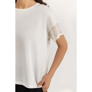 Camiseta Casual para Mujer Relax Fit WM-KTP-SS26-504, Prenda Transpirable, Cómoda y Ligera, Fabricante OEM ODM - Product Image 5