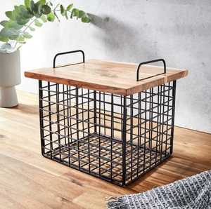 ZAM ZAM IMPEX New Arrival Single-Tier Kitchen <b>Storage</b> <b>Vegetable</b> and Fruits <b>Basket</b> With Chopping Board Reasonably Priced - Product Image 6