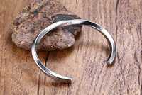 Bracelet tendance en acier inoxydable argenté pour homme Bracelets torsadés polis pour homme