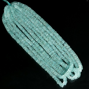 Natural Sky <b>Blue</b> Topaz Faceted Heishi Tyre Shape <b>Beads</b> Strands Wholesale 7-8mm Topaz Gemstone <b>Beads</b> For Jewelry Making Bulk 16" - Product Image 6