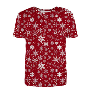 <b>Men's</b> <b>Christmas</b> Hip-Hop Inspired T-<b>Shirt</b> Short Sleeves Knitted Fabric 100% Cotton for Festive Season - Product Image 5