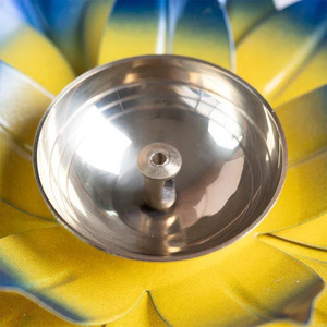 Porte-lampe à thé en laiton épais de qualité supérieure Une lueur luxueuse Porte-lampe à thé en laiton épais fabriqué à la main élégant et robuste - Product Image 3