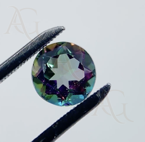 Piedras preciosas sueltas de forma redonda facetadas de topacio místico Natural de alta calidad para la fabricación de joyas - Product Image 5