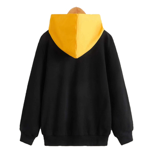 Sudadera con capucha con estampado de bloques de color para niños OEM bordado personalizado sudaderas deportivas sólidas Casual pareja pulóver sudaderas con capucha en blanco de gran tamaño - Product Image 2