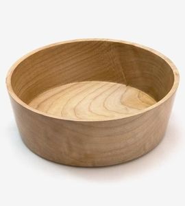 ชามแป้งไม้งานหัตถกรรมอเนกประสงค์สวยงามสมบูรณ์แบบสำหรับผลไม้หรือสลัดวินเทจคุณภาพสูงบ้านไร่ชนบท - Product Image 1