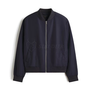 เสื้อแจ็คเก็ตบอมเบอร์ผู้ชายแฟชั่น ออกแบบเองได้ รับผลิตแบบ OEM จำหน่ายส่งจำนวนมาก - Product Image 4