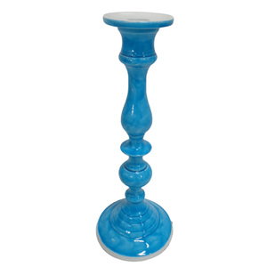 Portavelas de aluminio decorativo de Metal, Juego de 2 candelabros con revestimiento de polvo violeta para el hogar, hoteles y decoración de bodas - Product Image 4