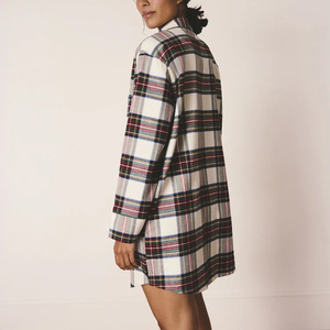 <span class=keywords><strong>Camicia</strong></span> <span class=keywords><strong>da</strong></span> <span class=keywords><strong>Notte</strong></span> 100% Cotone per Donna, Pigiama a Maniche Lunghe, <span class=keywords><strong>Camicia</strong></span> <span class=keywords><strong>da</strong></span> <span class=keywords><strong>Notte</strong></span> in Flanella Organica con <span class=keywords><strong>Bottoni</strong></span> - Product Image 2