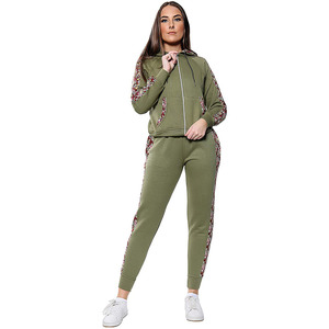 Ensemble de survêtement décontracté de haute qualité en gros pour femmes, ensemble de survêtement deux pièces, tenue personnalisée avec logo, vêtements de sport de fitness, ensemble de jogging surdimensionné - Product Image 5