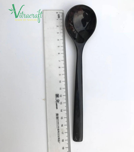 Cuchara clásica de mango largo Cuchara de cuerno hecha a mano, servicio de mesa, cuchara para beber Tamaño 18x4cm, regalo - Product Image 6